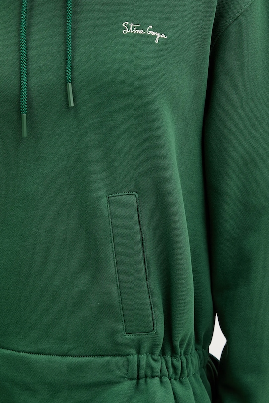Stine Goya bluza bawełniana SG.AW25.T085.2430 zielony