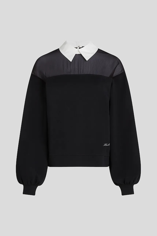 Бавовняна кофта Karl Lagerfeld A3W20002 чорний