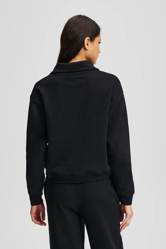 Karl Lagerfeld bluza bawełniana A3W44008 czarny AW25