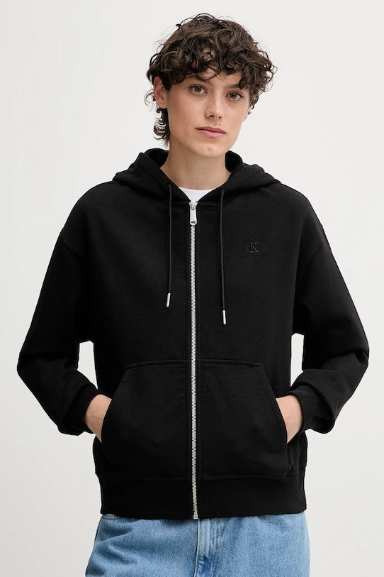 Calvin Klein Jeans felső sima fekete LV047B237G