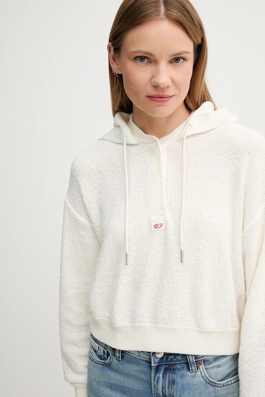 Πουλόβερ Calvin Klein Jeans μπεζ LV047C915G