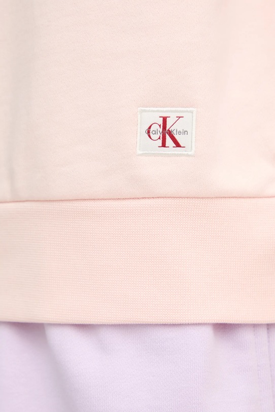 Bombažen pulover Calvin Klein Jeans LV047B238G roza