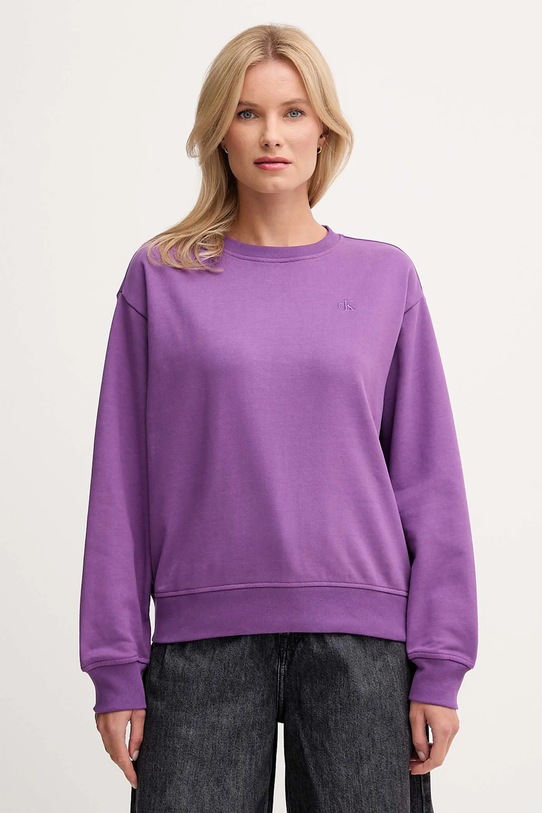 Calvin Klein Jeans bluză uni violet LV047B236G