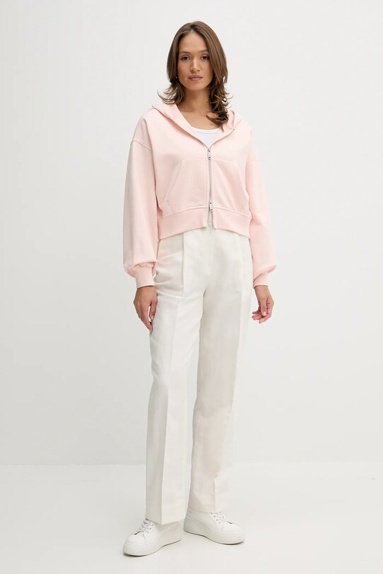 Calvin Klein Jeans bluza bawełniana LV047C216G pomarańczowy AW25