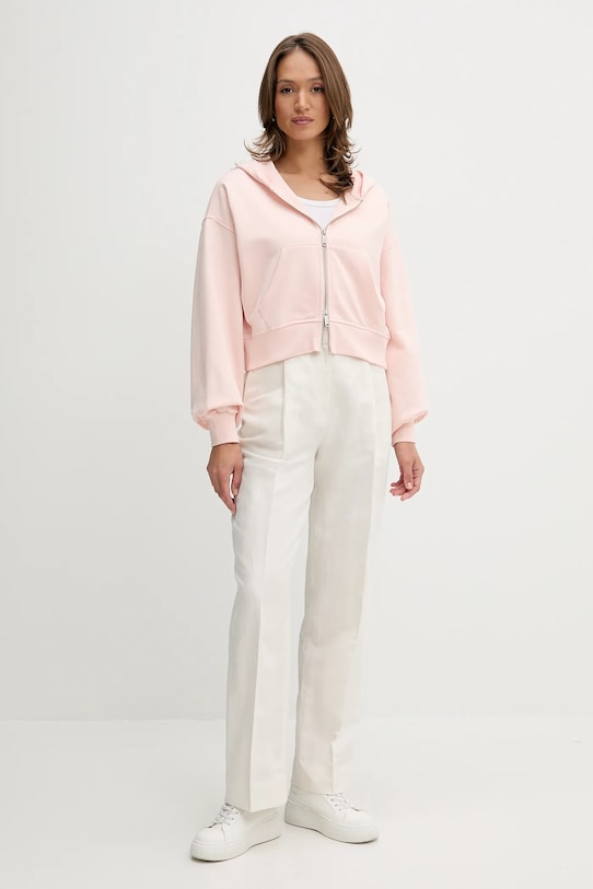 Calvin Klein Jeans bluza bawełniana LV047C216G pomarańczowy AW25