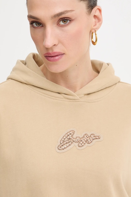 Bavlněná mikina BOSS Orange béžová 50545507