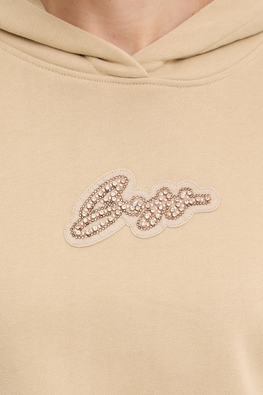 Bavlněná mikina BOSS Orange 50545507 béžová