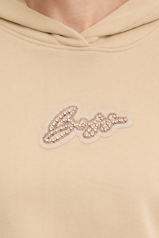 Bavlněná mikina BOSS Orange 50545507 béžová