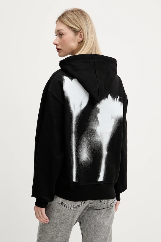 Karl Lagerfeld Jeans bluza bawełniana nadruk czarny A3W20038