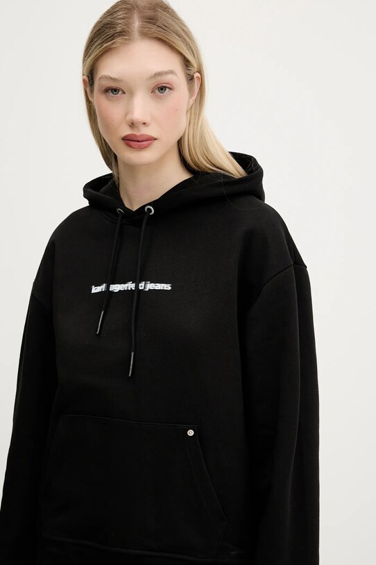Karl Lagerfeld Jeans bluza bawełniana czarny A3W20038