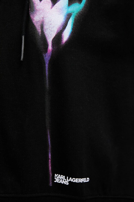 Karl Lagerfeld Jeans hanorac de bumbac A3W20041 negru