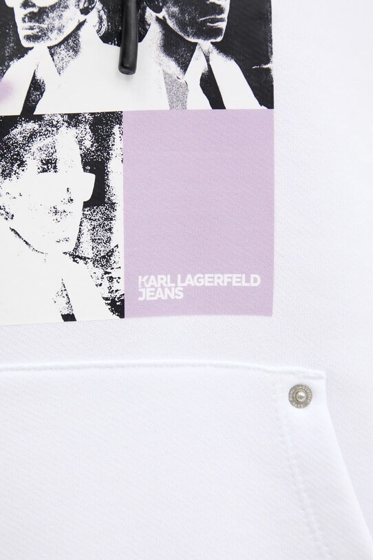 Бавовняна кофта Karl Lagerfeld Jeans A3W20042 білий