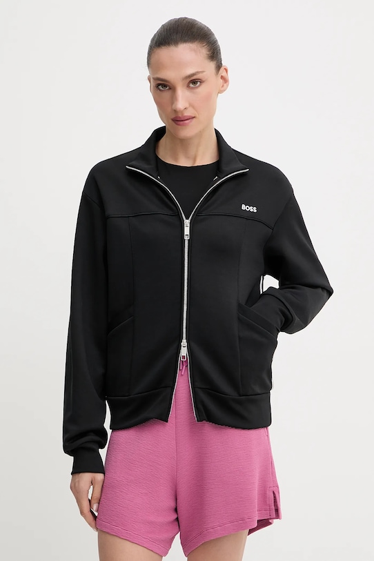 BOSS bluza z elastanem czarny 50544177
