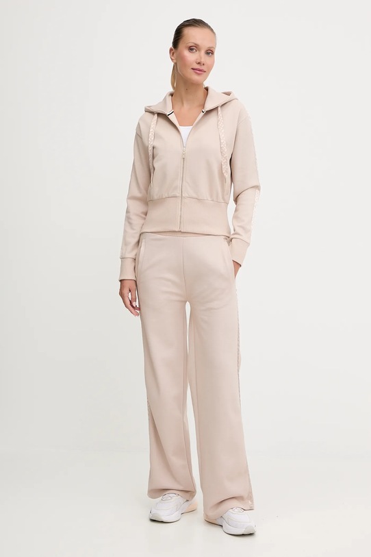 Φούτερ lounge BOSS 50545635 μπεζ AW25