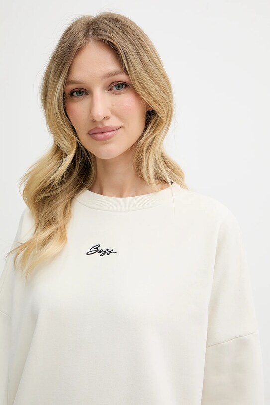 Odzież BOSS Orange bluza bawełniana 50547974 beżowy