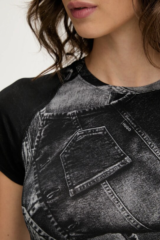Hugo Blue t-shirt 50552585 czarny