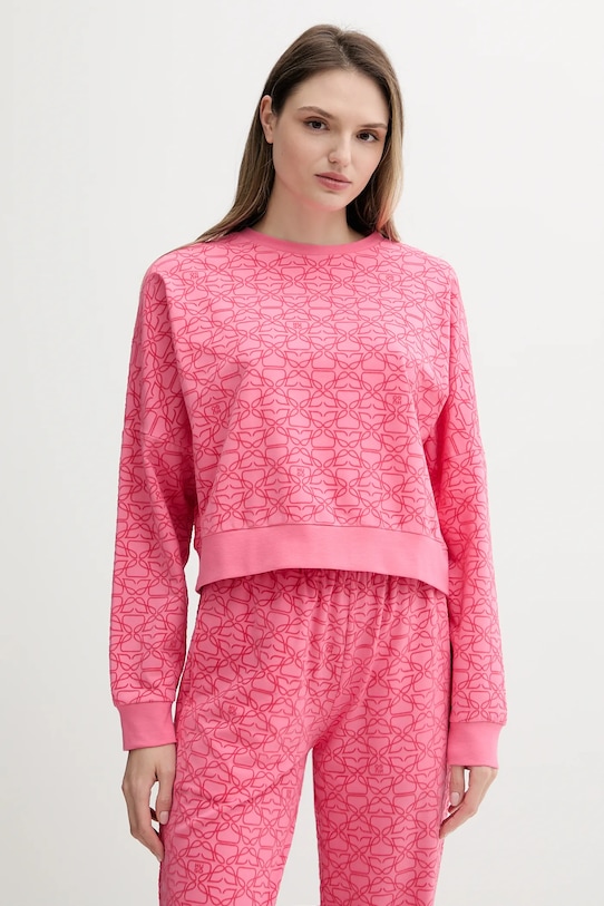 Mikina HUGO bez kapuce růžová 50545210