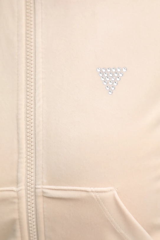 Кофта из велюра Guess COUTURE V3BQ22.K0232 бежевый