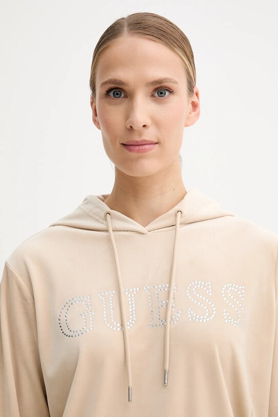 Μπλούζα Guess COUTURE μπεζ V4RQ25.K0232