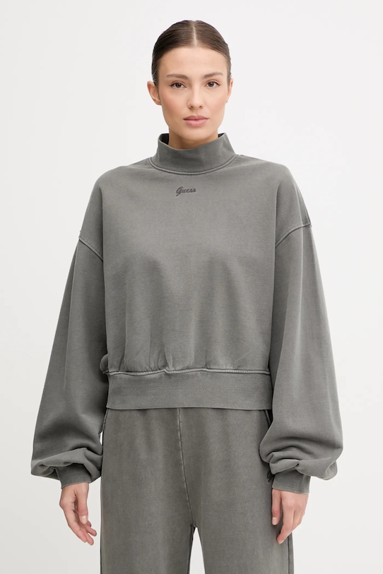 Guess hanorac de bumbac MISTY uni gri V5RQ13.KCOS1