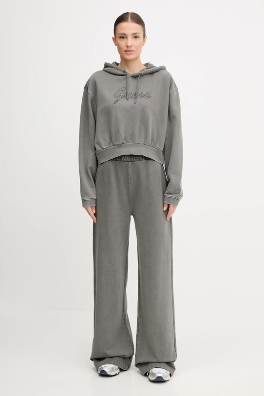 Guess hanorac de bumbac MISTY V5RQ16.KCOS1 gri AW25