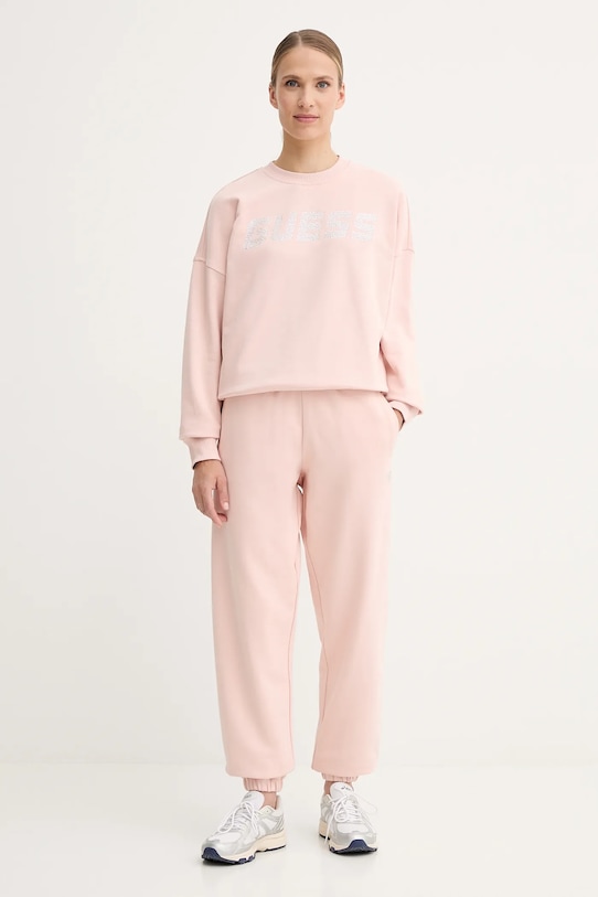 Bavlněná mikina Guess PRIMULA V5YQ12.KCRP0 oranžová AW25
