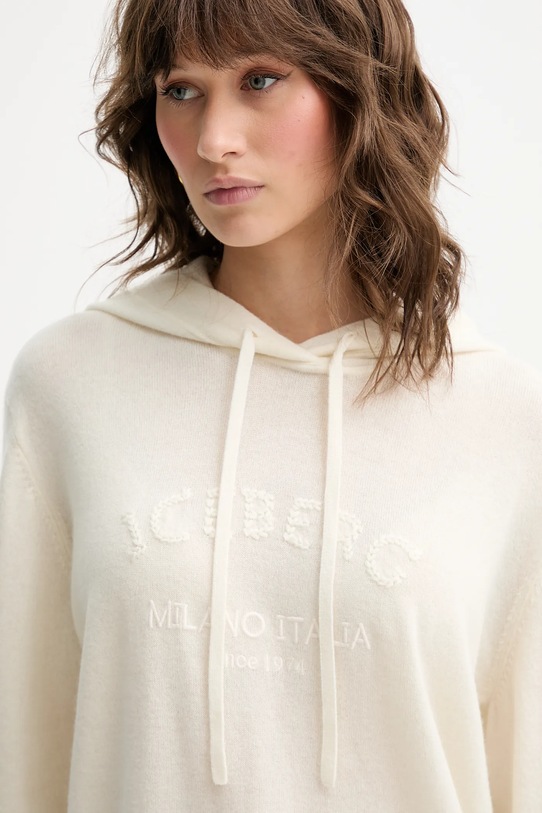 Iceberg bluză din lana bej A020.9003