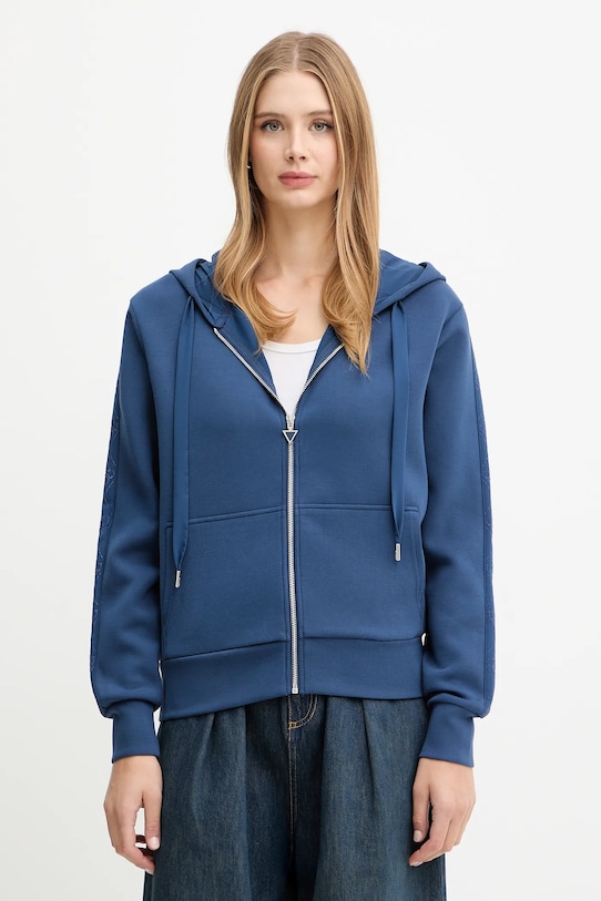 Guess bluza pozostałe niebieski W5YQ05.KBYE2