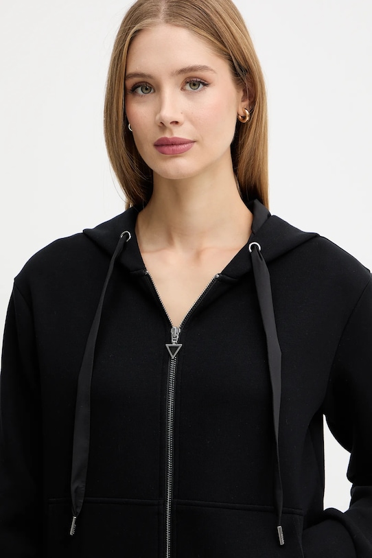 Кофта Guess чорний W5YQ05.KBYE2