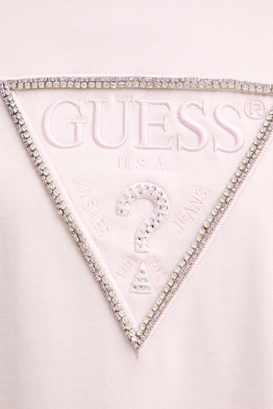 Guess bluza bawełniana RACHELE W5YQ04.KC8I0 różowy
