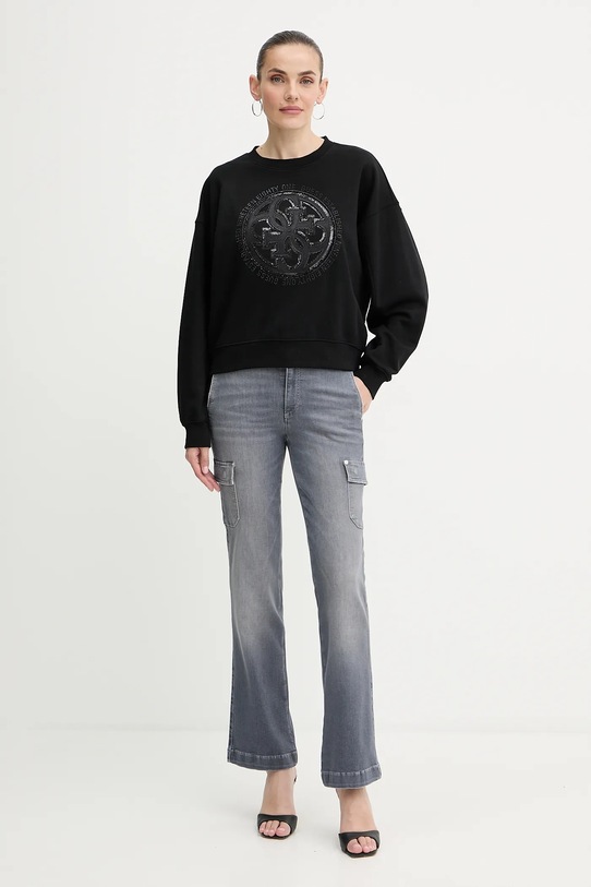 Guess bluza 4G W5YQ07.KB681 czarny AW25
