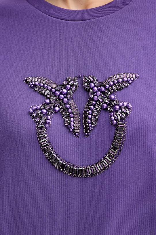 Pinko bluza bawełniana 100534.A2RO fioletowy