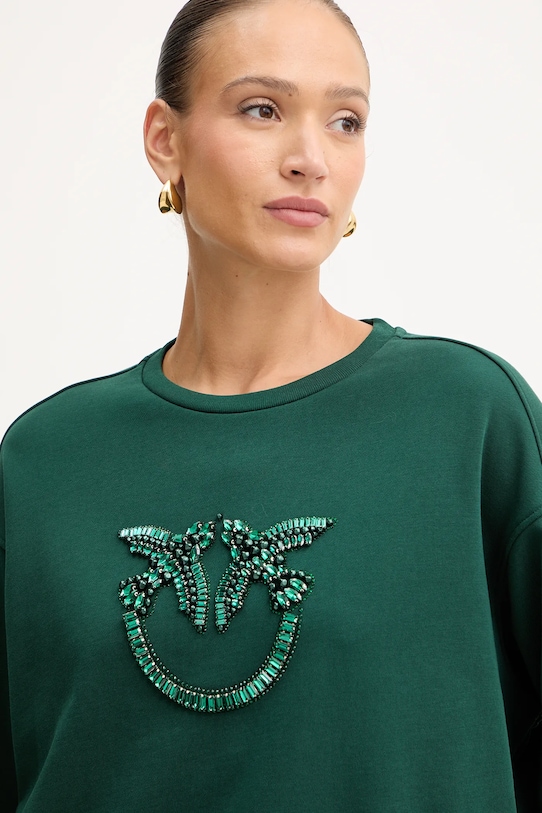 Хлопковая кофта Pinko зелёный 100534.A2RO