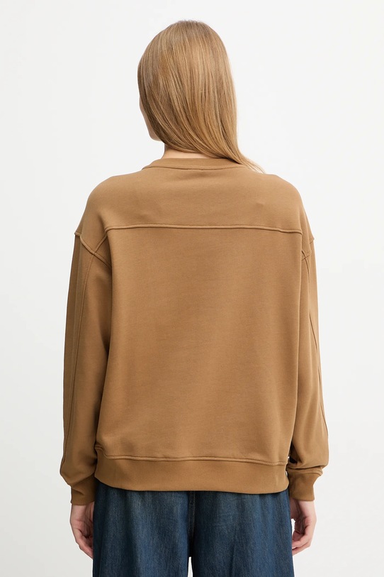 Odzież Pinko bluza bawełniana 100534.A2RO brązowy