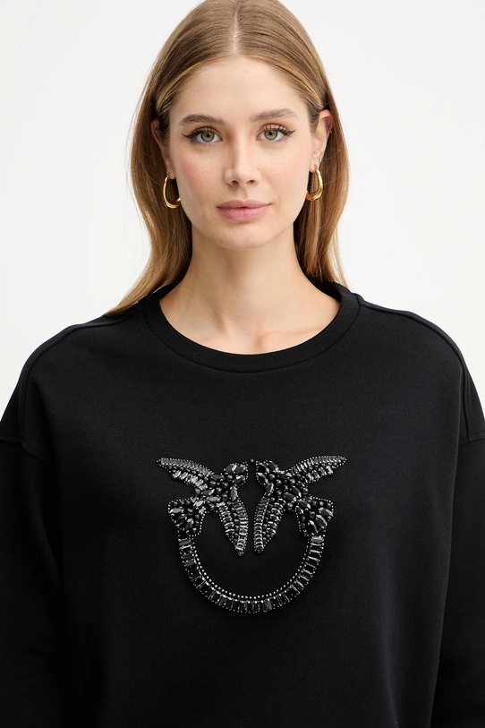 Pinko bluza bawełniana czarny 100534.A2RO