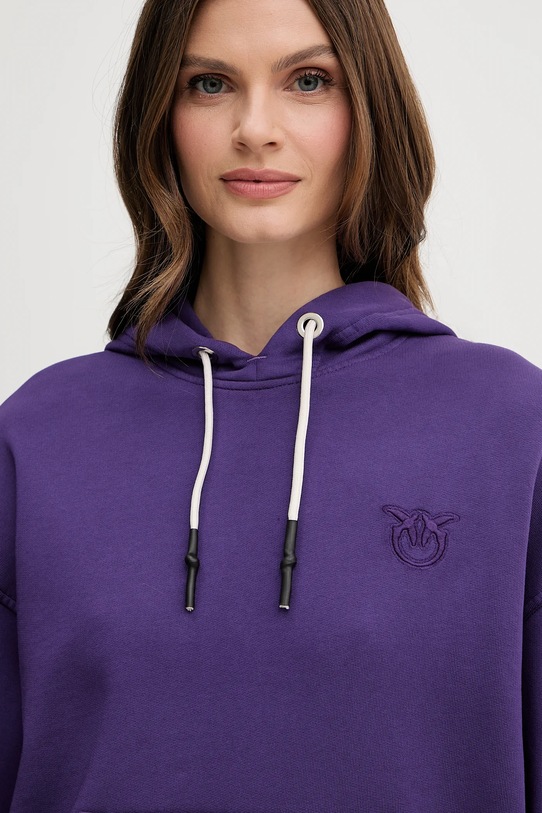 Bombažen pulover Pinko vijolična 105507.A2RB