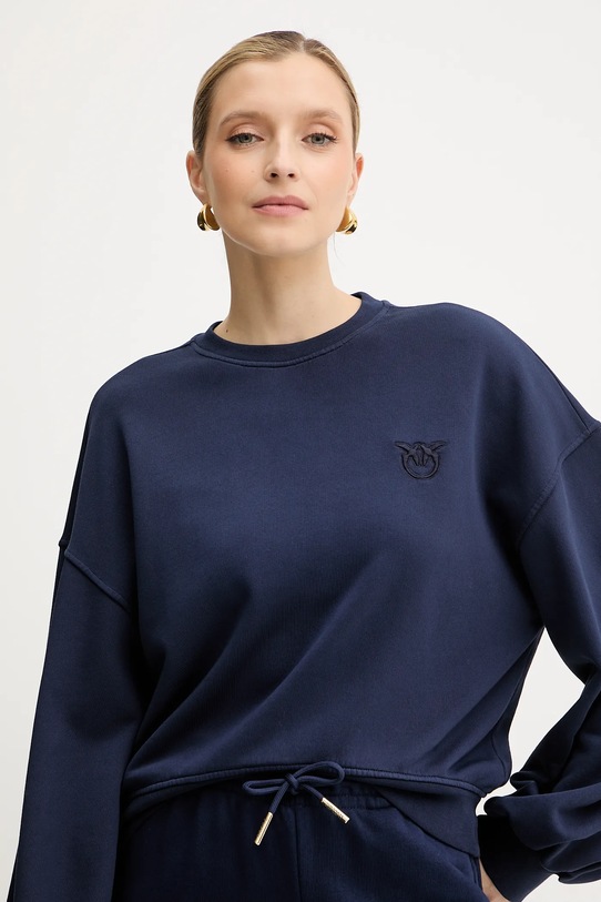 Бавовняна кофта Pinko темно-синій 105510.A2RB