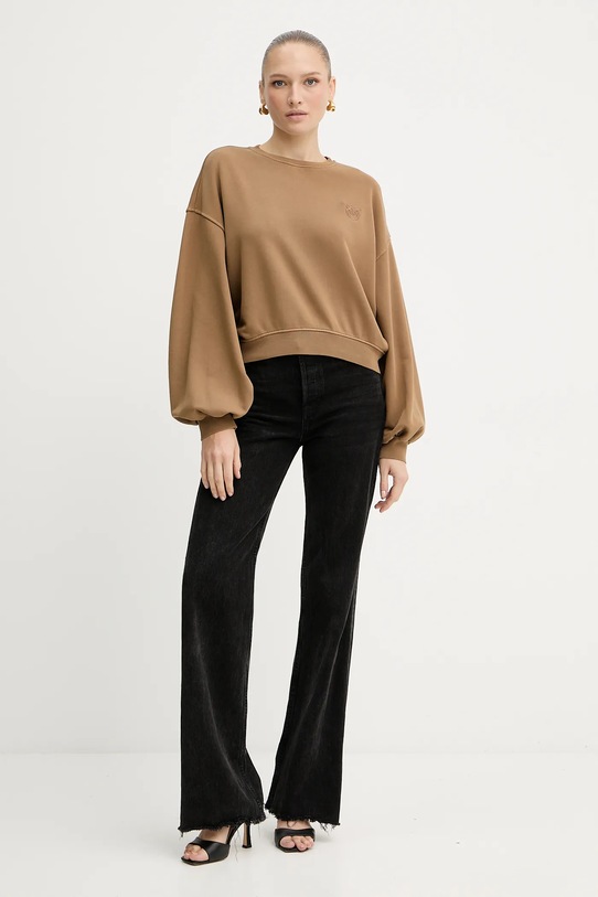Pinko pamut melegítőfelső 105510.A2RB barna AW25