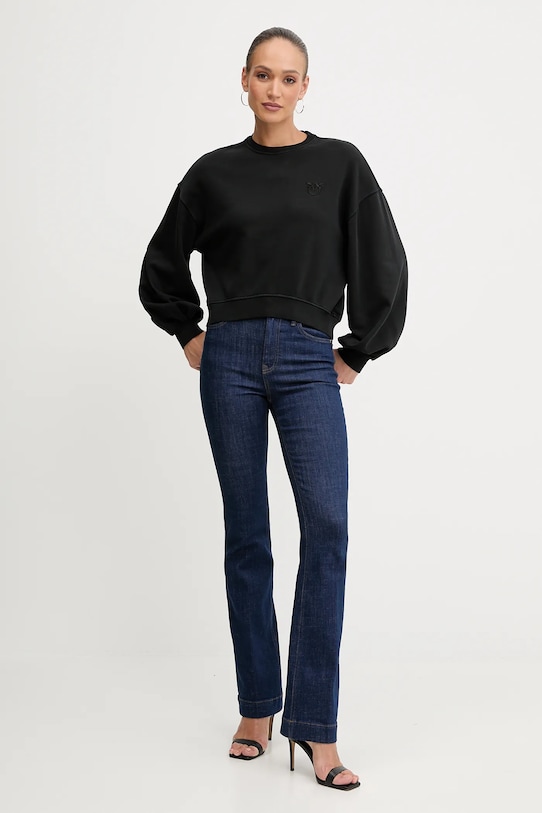Pinko hanorac de bumbac 105510.A2RB negru AW25