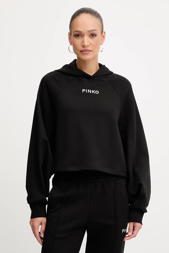 Μπλούζα Pinko απλικέ μαύρο 105726.A2UR