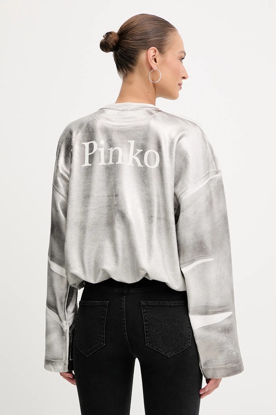Ρούχα Βαμβακερή μπλούζα Pinko 105756.A2V1 ασημί