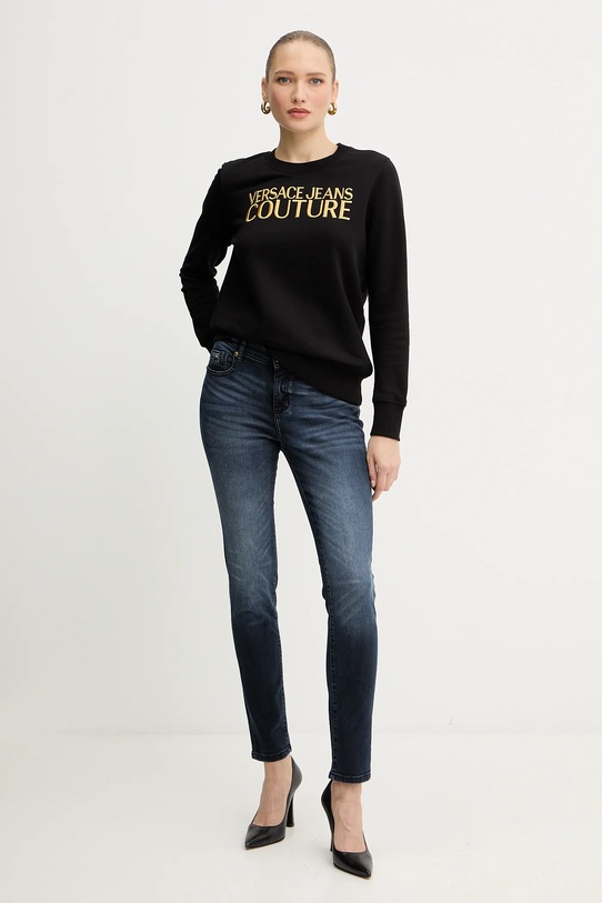 Versace Jeans Couture bluza bawełniana 79HAIT06.CF01T czarny AW25