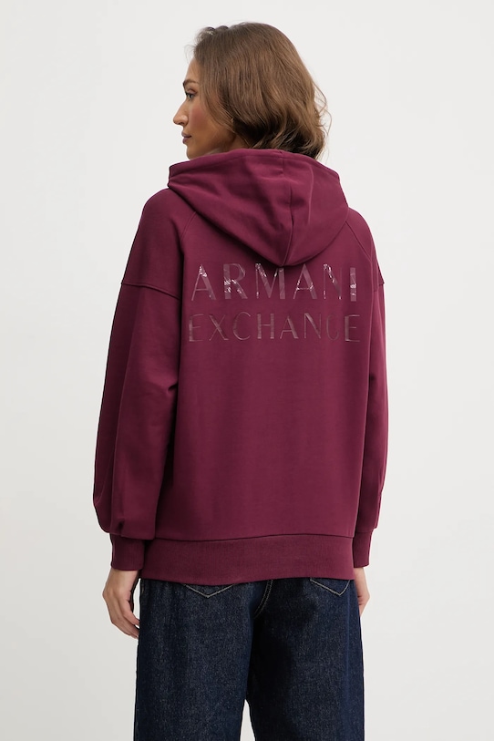 Odzież Armani Exchange bluza bawełniana XW000748.AF16114 bordowy