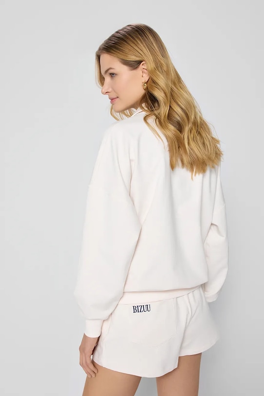 Хлопковая кофта Bizuu CHAMP CHAMP.KREMOWY.SS25 бежевый AA00