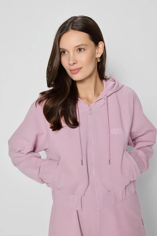 Bizuu bluza bawełniana CIANA bawełna różowy CIANA.ROZOWY.SS25