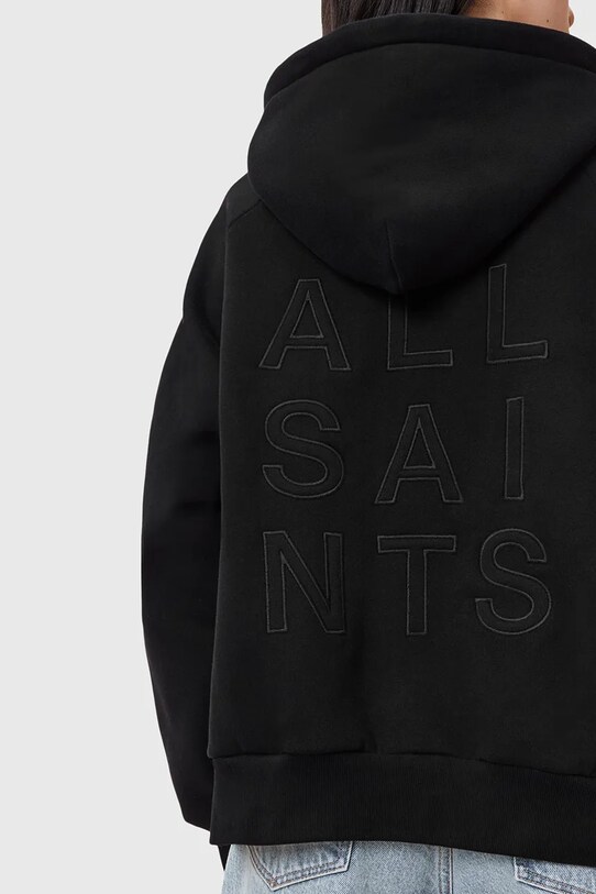 Mikina AllSaints STACKS čierna W131JC