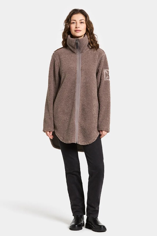 Didriksons bluza polarowa UMI 505941 brązowy AW25