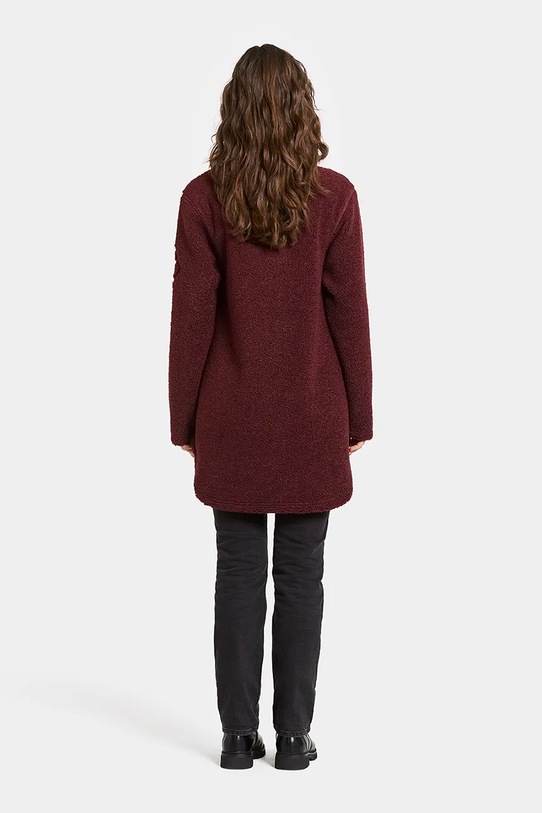 Fleecová mikina Didriksons UMI burgundské 505941