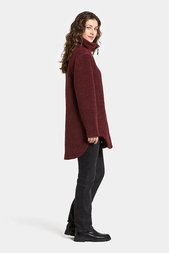 Didriksons gyapjú pulóver UMI 505941 burgundia