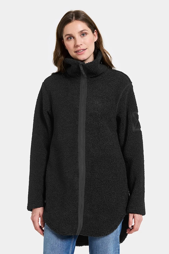 Didriksons bluza polarowa UMI bez kaptura czarny 505941
